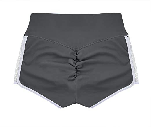 Womens Scrunch Booty Shorts Butt Lifting Ruched High Waist Workout Yoga Sexy Hot Pants at Amazon Women’s Clothing store