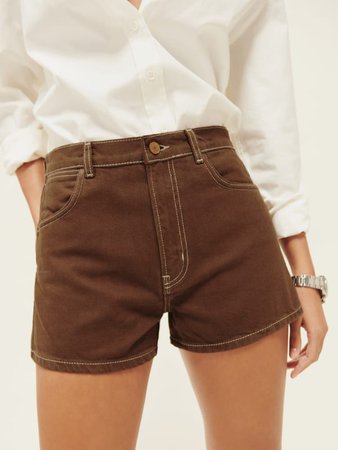 Cowboy High Rise Jean Shorts - Sustainable Denim | Reformation