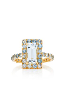 18K Gold Aquamarine Ring by Yi Collection | Moda Operandi