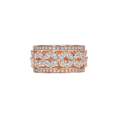 Tiffany Victoria® Diamond Band Ring in 18k Rose Gold