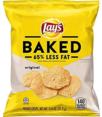 Amazon.com : Lay's Oven Baked Original Potato Crisps, 1.125 Ounce (Pack of 64) : Potato Chips : Grocery & Gourmet Food