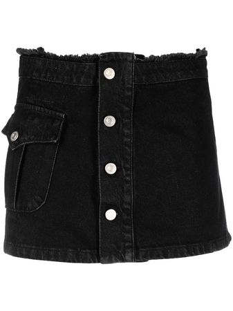 Andersson Bell Denim Pleated Mini Skirt - Farfetch