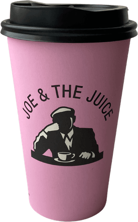 pink coffee cup