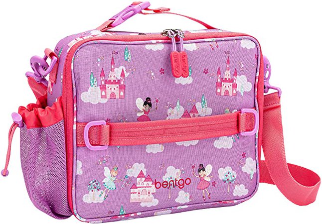 Amazon.com: Bentgo Kids Prints Lunch Bag - Double Insulated, Durable, Water-Resistant Fabric with Interior and Exterior Zippered Pockets and External Bottle Holder- Ideal for Children 3+ (Fairies): Home & Kitchen