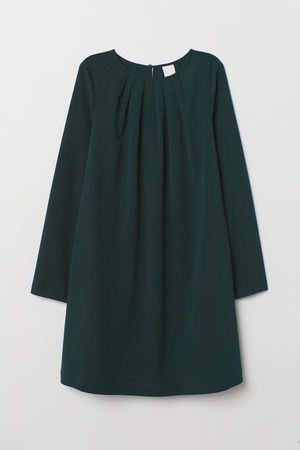 Long-sleeved Dress - Green