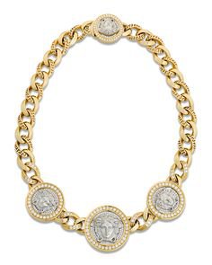 Versace Medusa Gold And Diamond Necklace