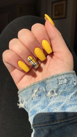 short yellow nails - Google Search