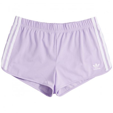 Adidas Womens 3 Stripe Shorts - Purple Glow