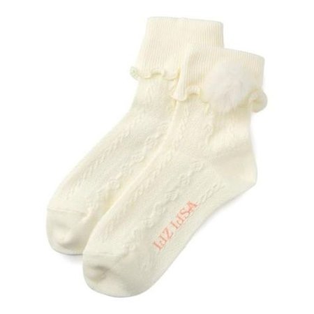 cream lace socks