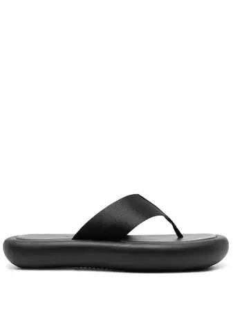 St. Agni Thong-strap Flatform Leather Sandals - Farfetch