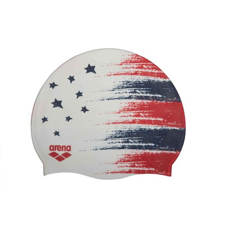 USA Flag Silicone Swim Cap, Caps - Arena