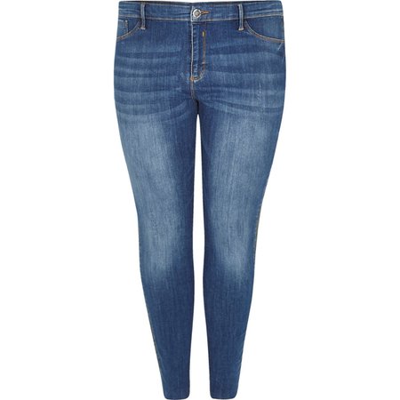 Plus light blue Molly side stripe jeggings - Jeggings - Jeans - women