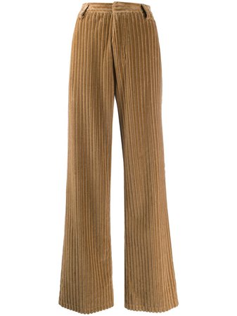 Shop AMI Paris wide leg corduroy trousers with Express Delivery - FARFETCH