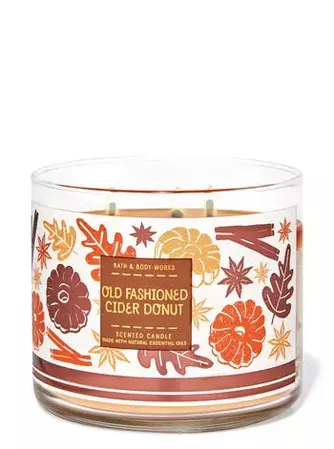 Old Fashioned Cider Donut 3-Wick Candle | Bath & Body Works