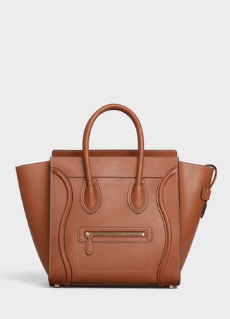Mini Luggage handbag in natural calfskin | CELINE Official Website