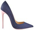 Christian Louboutin Blue So Kate 120 Denim Pink Pompadour Patent Leather Stiletto Heel Pumps Size EU 36 (Approx. US 6) Regular (M, B) - Tradesy