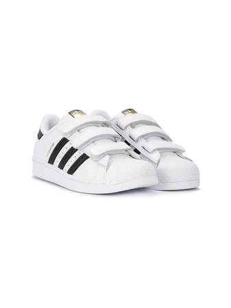 Shop white & black adidas Kids Superstar sneakers with Express Delivery - Farfetch