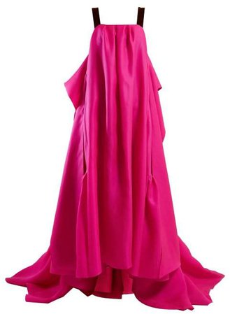 Elise Ruffled Silk Gown - Womens - Pink