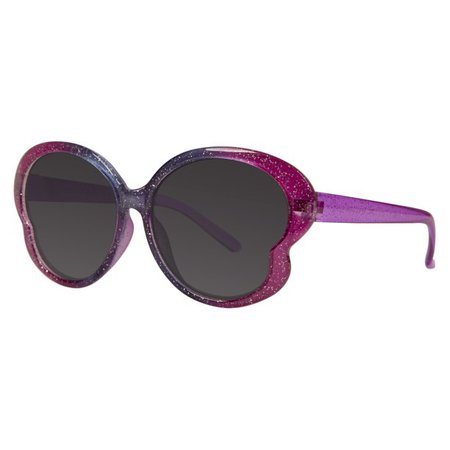 Piranha Eyewear - Piranha Kid's "Sparkle" Butterfly Frame Sunglasses with Gradient Sparkle Color - Walmart.com - Walmart.com