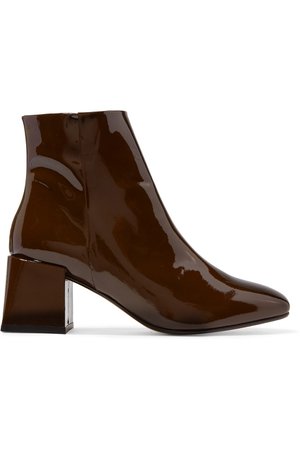 LOQ | Lazaro patent-leather ankle boots | NET-A-PORTER.COM