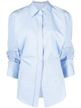 Alexander Wang Ruched Cotton Shirt - Farfetch