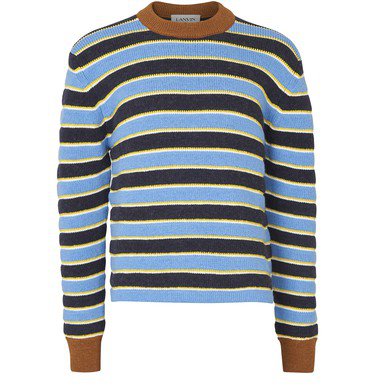 lanvin striped sweater Blue and brown