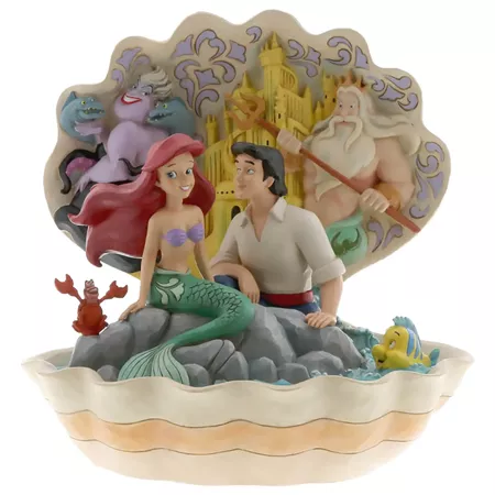 Disney Traditions - Seashell Scenario (The Little Mermaid Shell Scene Figurine) Merchandise | Zavvi Australia