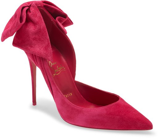 Rabakate Bow Pointed Toe Pump