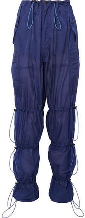 Ruched Shell Cargo Pants - Navy