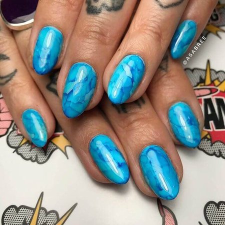 bright blue nails - Ricerca Google