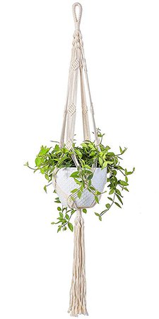 INDRESSME Macrame Plant Hanger Indoor - 4 Pack, in Different Designs, Handmade Cotton Rope Hanging Planter Holders, Garden Patio Balcony Ceiling Decorations Modern Boho Home Decor: Amazon.ca: Patio, Lawn & Garden