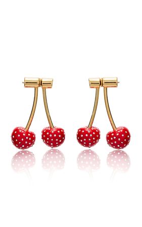 Baby Cherry Earrings By Oscar De La Renta | Moda Operandi