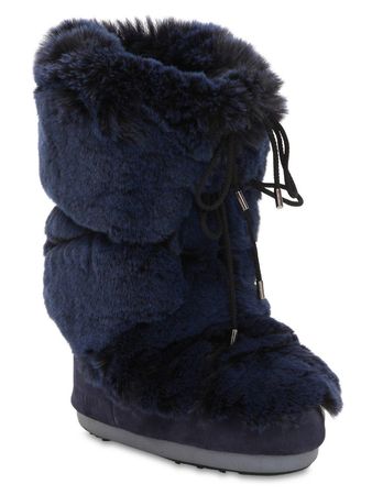 navy fur boots - Google Search