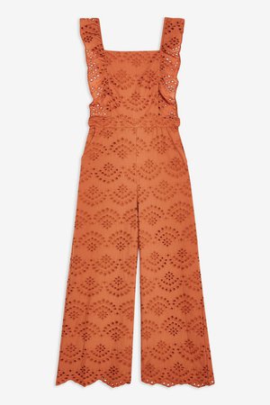 Broderie Jumpsuit - Rompers & Jumpsuits - Clothing - Topshop USA