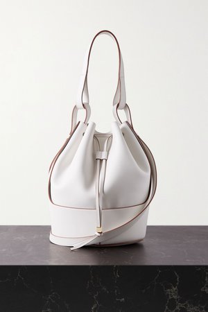 Off-white Balloon medium leather bucket bag | Loewe | NET-A-PORTER