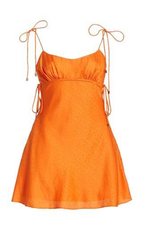 Orange Short Sundress