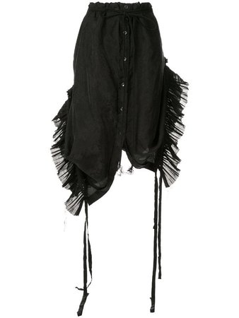 Ann Demeulemeester pleated inserts skirt $1,550 - Buy SS19 Online - Fast Global Delivery, Price