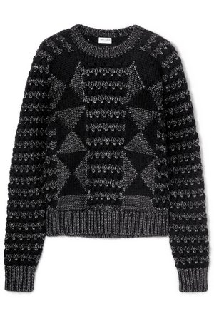 Saint Laurent | Jacquard-knit sweater | NET-A-PORTER.COM