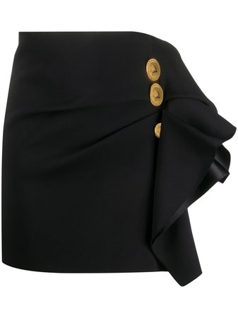 Versace Ruffled-Detail Mini Skirt Ss20 | Farfetch.com