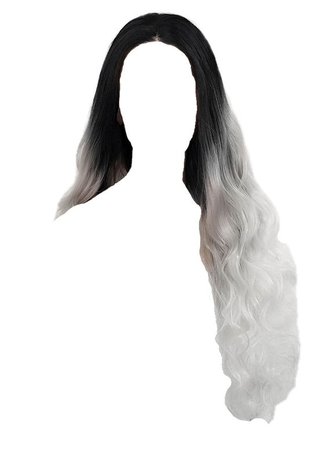 black to gray ombre hair