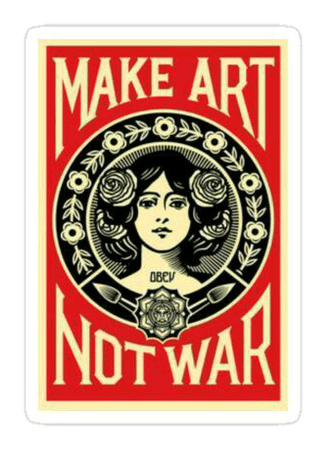 make art not war