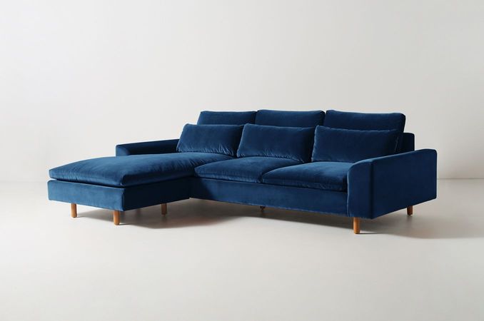 Mirren Reversible Chaise Sectional | Anthropologie