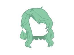 cute green gacha life hairstyles - Google Search