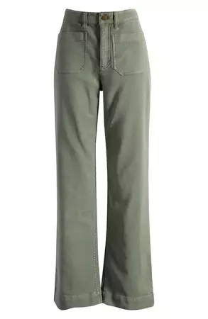 Faherty Stretch Terry Wide Leg Pants | Nordstrom