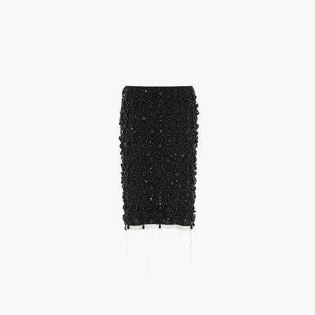 Grain de poudre skirt Black | Miu Miu