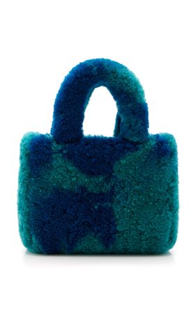 Giuly Shearling Top Handle Bag By Amina Muaddi | Moda Operandi