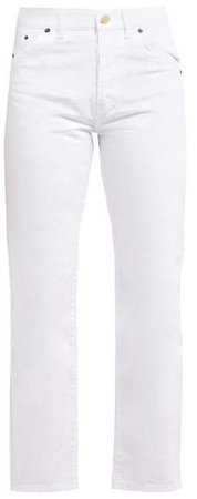 Le Jean Slim Cotton Jeans - Womens - White