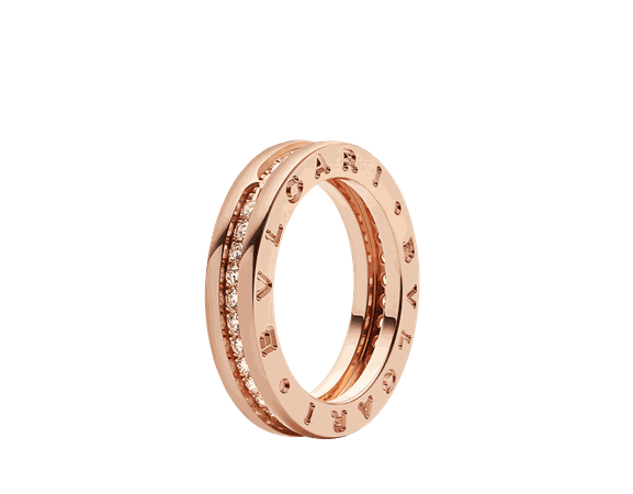 B.zero1 Rose gold Ring 342883 | Bvlgari