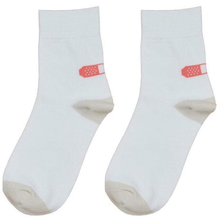 White bandaid socks
