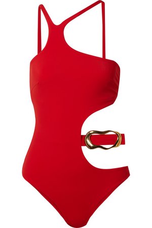 Agent Provocateur | Sierah embellished cutout swimsuit | NET-A-PORTER.COM